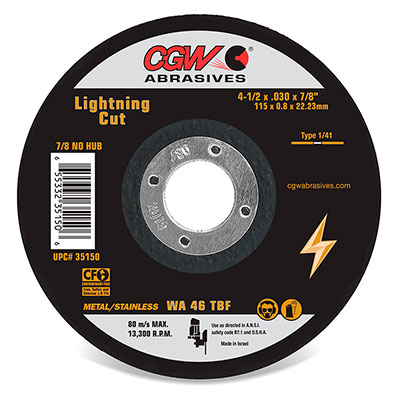 Lightning-Cut-Aluminum-Oxide-Wheels, Cutting-Wheels